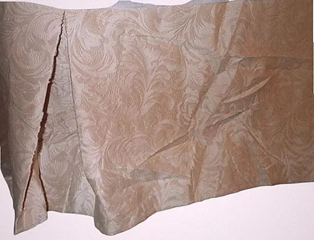 Bedskirt King Domestications Sculpted Velour Cream Ivory Heavyweight Texture 14"