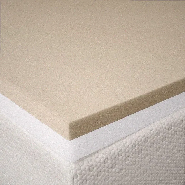BrylaneHome 3" Gel Memory Foam Mattress Topper With Velour Cover