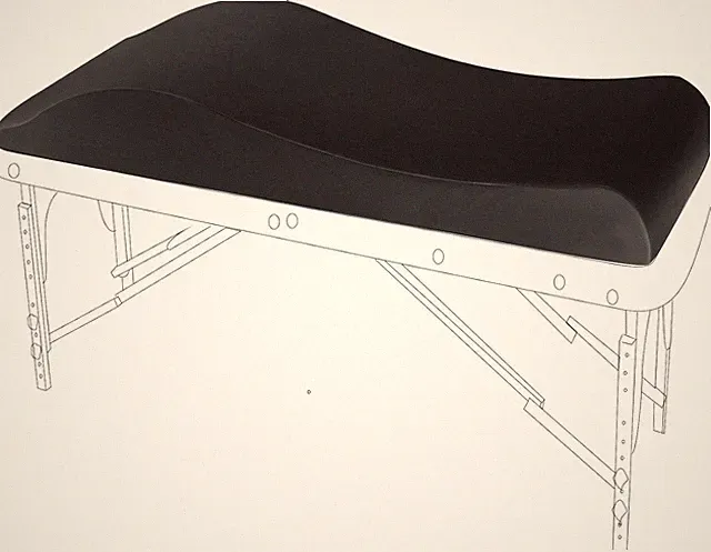Ergonomic Lash Bed Topper for Massage Tables - Removable Washable Cover