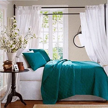 Hampton Hill Velvet Touch Coverlet 3 Piece Set Peacock King