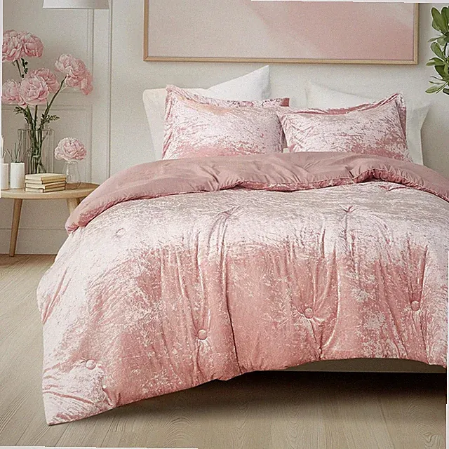 Juliette Luxe Comforter Set Velvet Lush with Soft Brushed Microfiber Reverse, Al