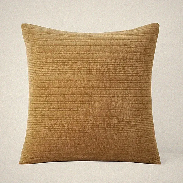 Line Stitch Velvet Quilted Sham-Legends Luxury|6292