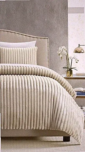 New Chic Home Design Fargo 2 Pc Twin Comforter Set Microplush & Micromink Velour