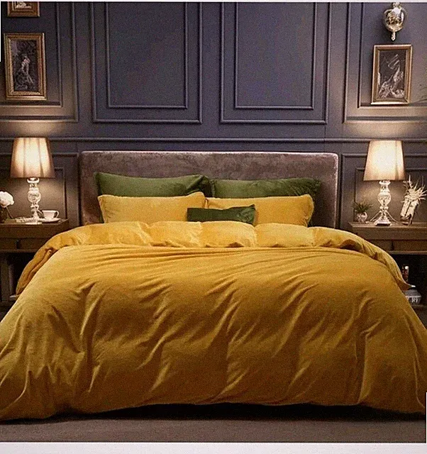 PHF Super Soft Velvet Duvet Cover Queen Size, 3-Piece Fluffy Velour Luxurious...