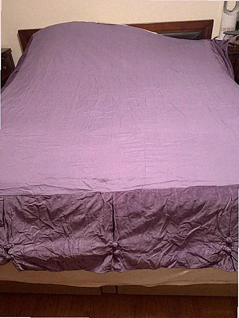 Purple Deep Lavender Velvet Bedskirt Hawthorne Hill Bloomingda1es 14” ? Cal Kg