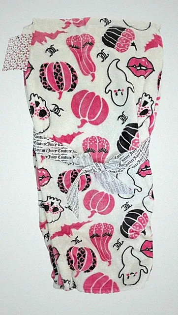 Rare VHTF Juicy Couture Y2K Halloween Ghost Pumpkin Soft Plush Throw Blanket NWT