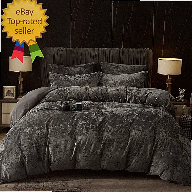 Truly Velvet Duvet Cover Set King Size 3Pcs Ultra Soft Breathable Comforter