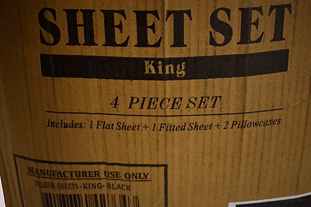 Ultra Soft Velour Flannel Sheet Set King Black 4 Piece Extra Warmth Bedding