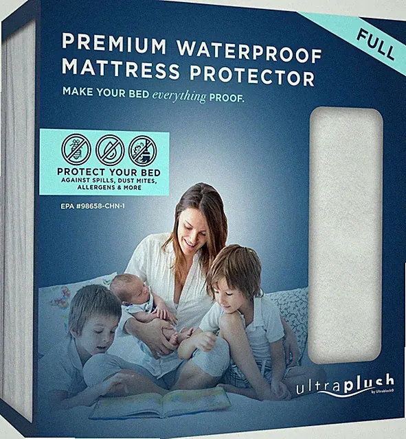 UltraPlush Full Waterproof Mattress Protector - Bedwetting, Bed Cover
